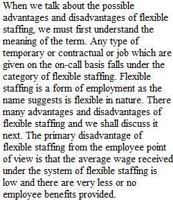 Flexible Staffing